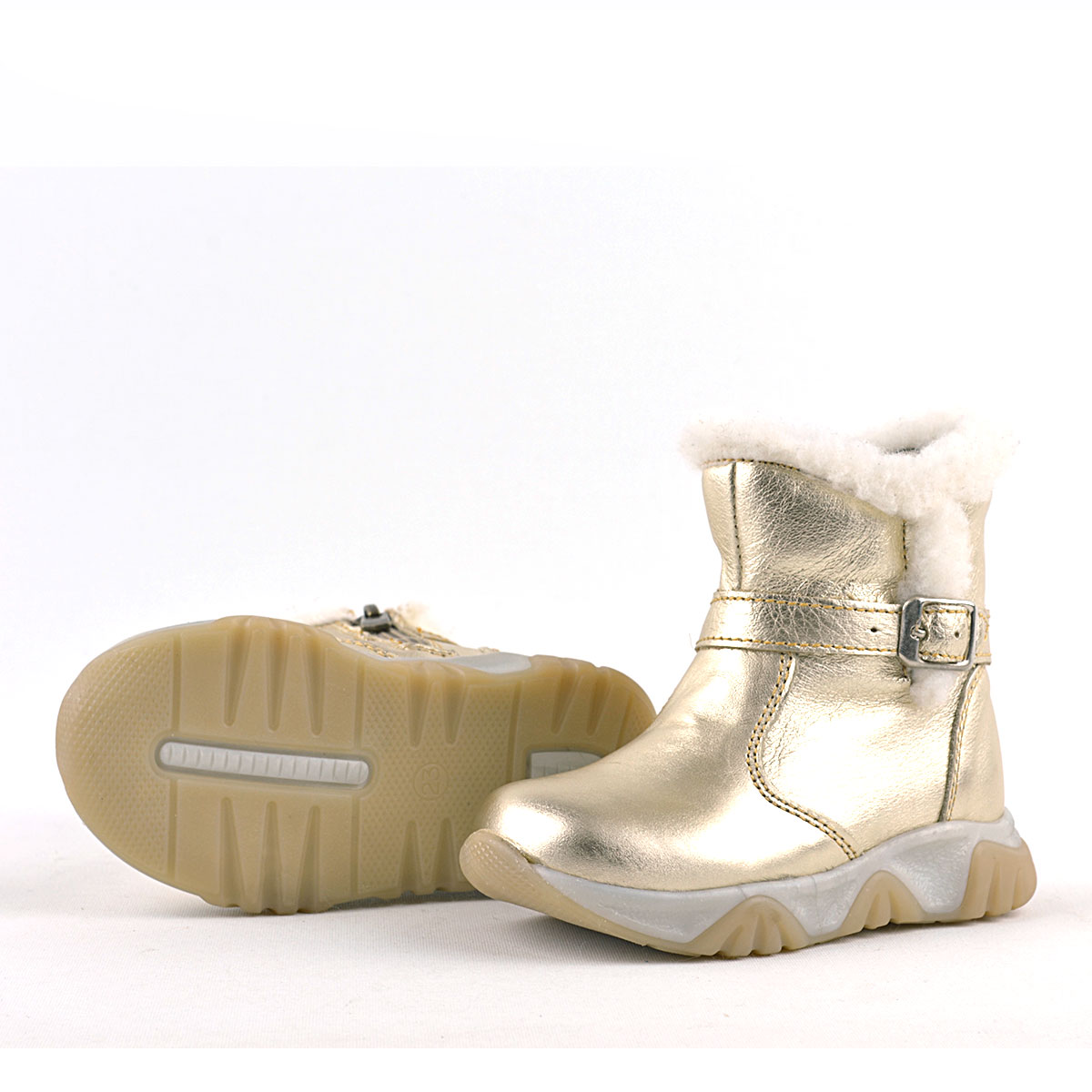 Rakerplus Deriden Parlak Altın Rengi Bebek ve Çocuk Bot