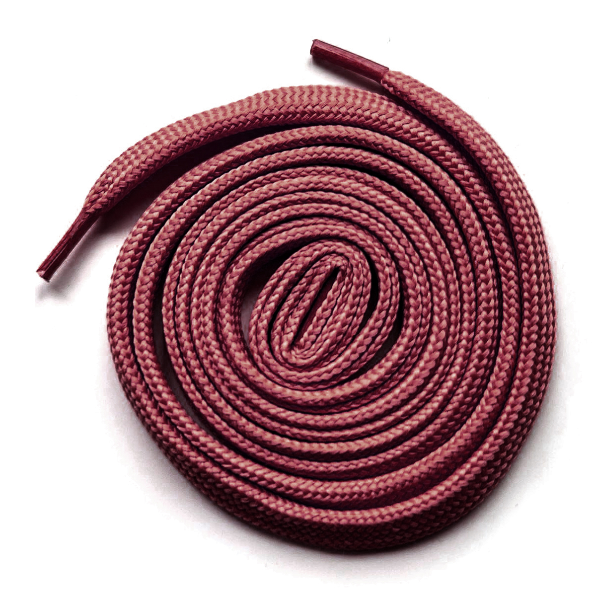 Bordo 1 cm Kalınlığında 1 Çift Yassı Spor Ayakkabı Bağcığı