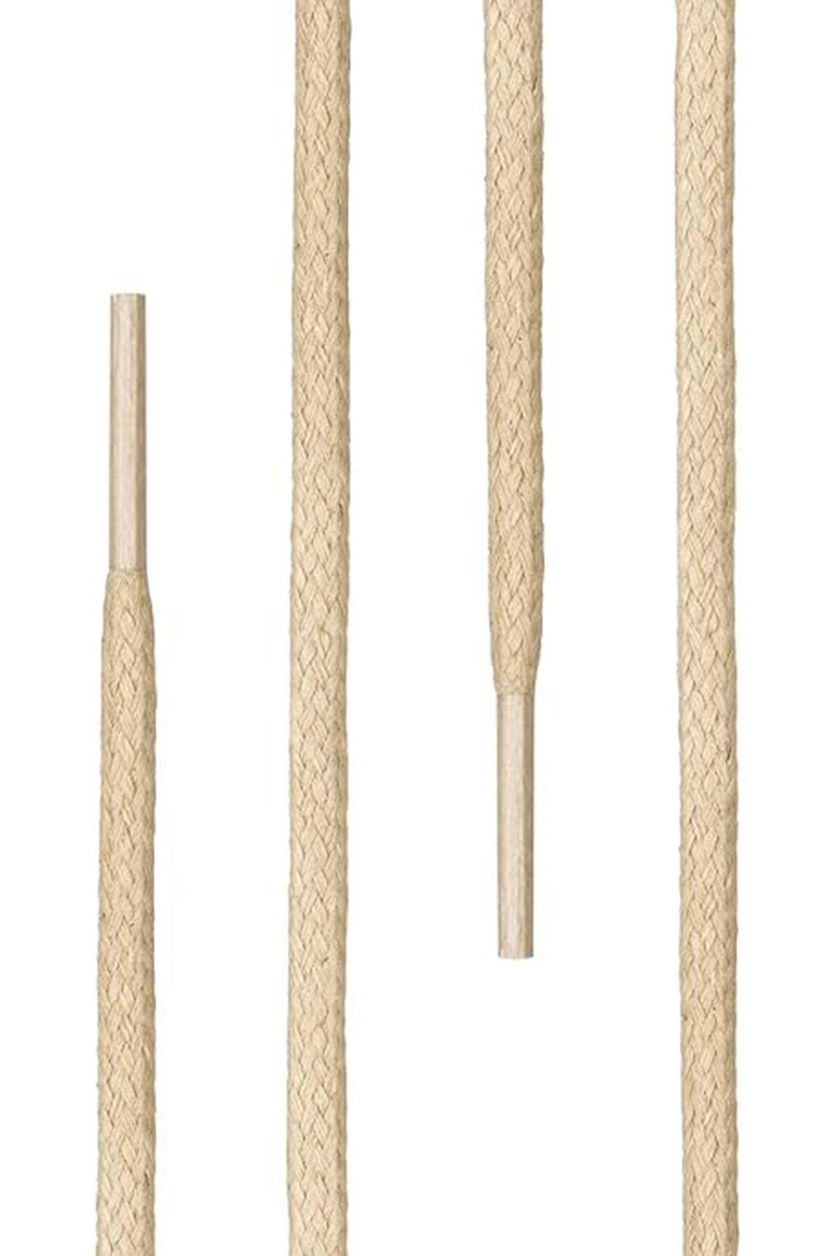 60 Cm Krem Mumlu Klasik Ayakkabı Bağcığı