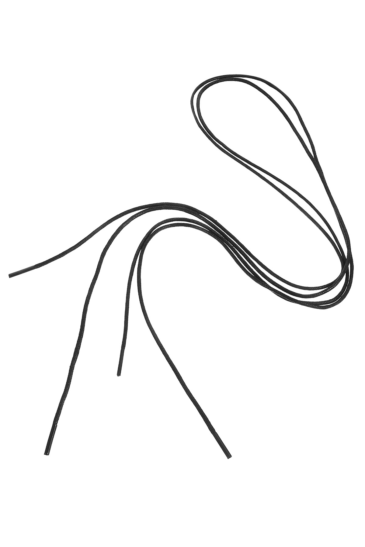 60 Cm Siyah Mumlu Klasik Ayakkabı Bağcığı