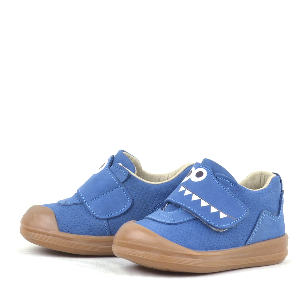 Rakerplus Dino Hakiki Deri Lacivert Yüksek Bilekli Bebek Ayakkabı