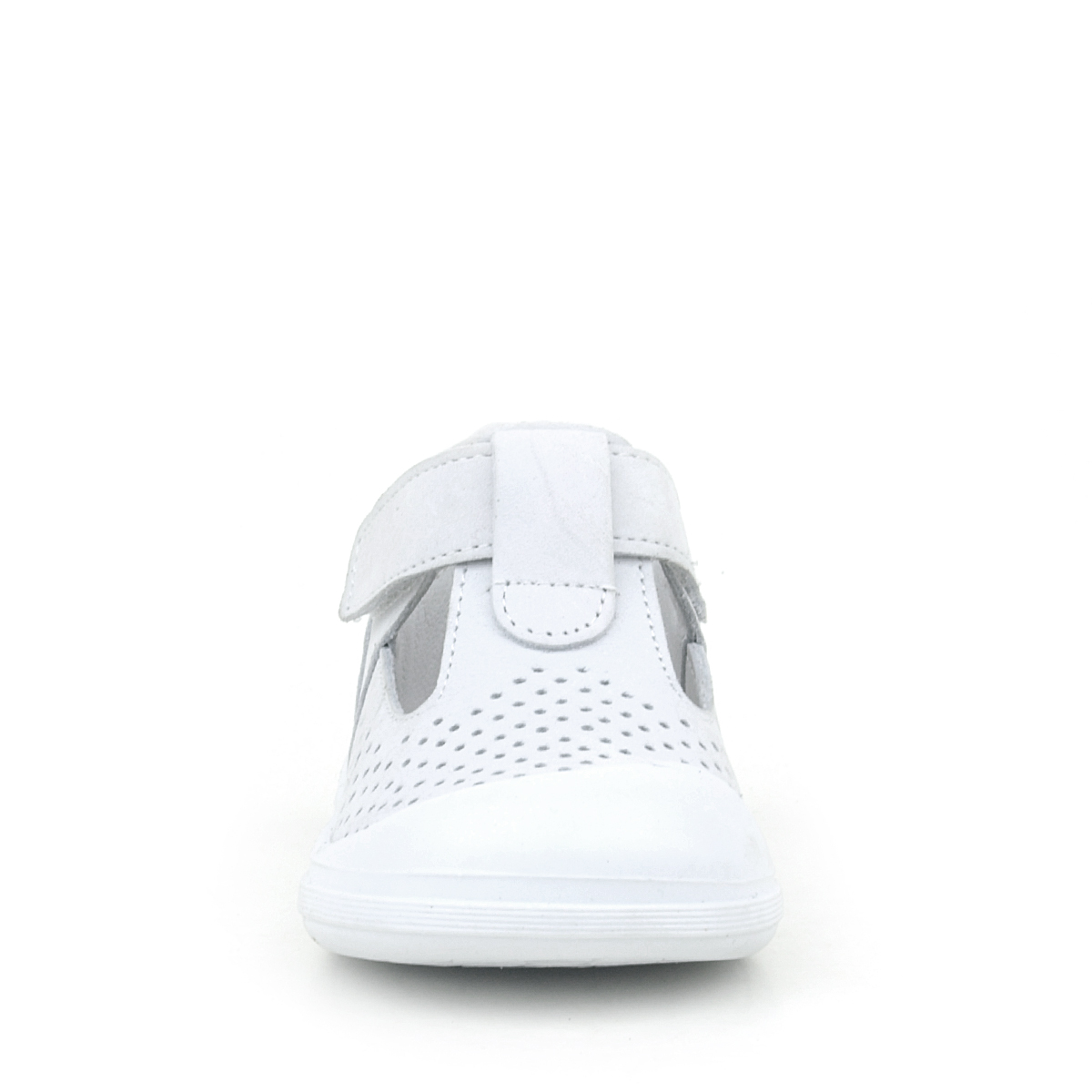 Rakerplus Shaun Hakiki Deri Beyaz Cırtlı Anatomik Bebek Sandalet