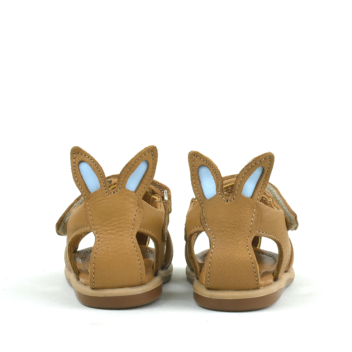 Rakerplus Bunny Hakiki Deri Taba Cırtlı Bebek Sandalet